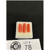 Image 2 : Natural Coral. 9.11 ct 15 x 5mm Round Baguette Cut- High Luster