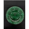Image 2 : Large Green Uranium Depression Glass 10" Plate. Nice Glow & Pattern