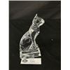 Image 2 : Signed JG Durand Crystal Egyptian Cat Figurine. Made in France 5.5"