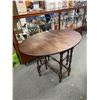 Image 2 : Antique Drop Leaf Table. One Leaf has Repair. NO SHIPPING