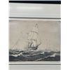 Image 2 : Vintage Signed Russell Peirce " Marco Polo" Framed 16 x 14