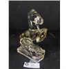 Image 2 : Vintage L.E. Smith Clear Glass Horse Firgure/Bookend 8" Tall