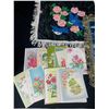Image 2 : Vintage Greeting Cards & sating Fringed Pillow Covers
