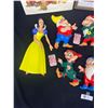 Image 2 : Vintage Snow White Lot. Books, Puzzles with Early Snow White Wall Hanging Figures