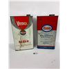 Image 1 : 2 Vintage Oil Cans. Veedol HD+ and an Esso Tin