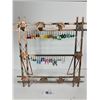 Image 1 : Lot of Beautiful Handmade Earrings with Display Rack