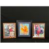 Image 1 : Lot of 3 Framed Autographed/Signed Golfer Photos.Fred Couples,Chip Beck, and a Leroy Neiman Print.