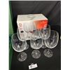 Image 2 : Set of 4 Trellis Fine Cut Leaded Crystal Win Glasses Plus Set of 6 Bohemia Crystal Red Wine Glasses