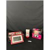Image 1 : View Sonic Digital Picture Frame. Budwiser Light up Cup, and a Marilyn Munroe Puzzle Made of Quotes