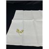 Image 2 : Gorgeous Set of Heavy Irish Linen Napkins with Embroidery