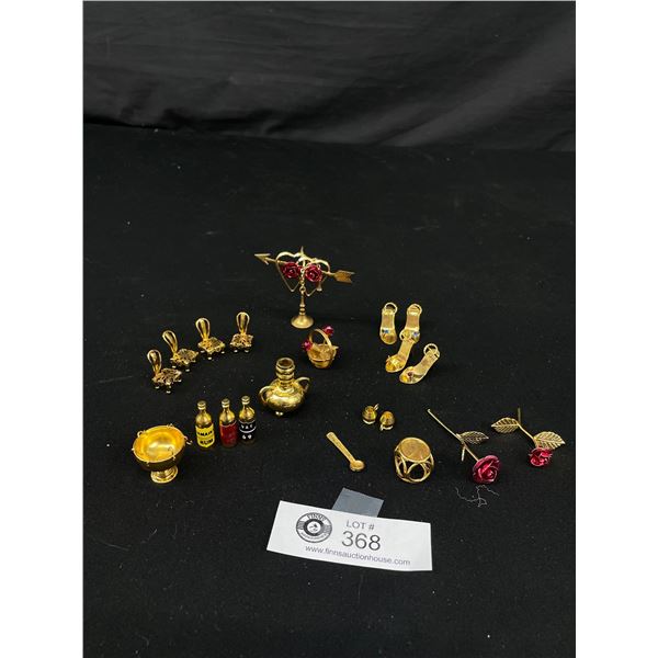 Lot of Gold Plated Miniatures