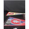 Image 2 : 1970s Montreal Canadiens 30” Felt Pennant Rare White, Another Montreal Canadiens and a Team Canada P