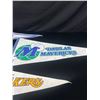 Image 2 : Lot of 3 Vintage Basketball Pennants from 1990's Los Angelas Lakers, Dallas Mavericks and Orlando Ma
