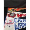 Image 2 : Lot of Vintage Calgary Pennants WHL and NHL