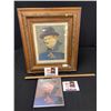 Image 1 : Winston Churchill Lot. Framed Picture, Plus Picture of Churchill and Coupons to Order the Picture