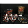 Image 1 : Nice Glass Lot. Munchies Bowl, Small Munchies Bowls, Candle Holder Etc