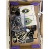 Image 1 : Lot of Vintage Phones, Wires Etc and 2 Telus Flip Phones in Boxes.