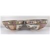 Pair of Large Chinese Rose Medallion Bowls