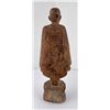 Image 3 : Antique Myanmar Burma Wood Standing Monk Figure