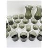 Image 3 : Sasaki Smoke Gray Crystal Drinkware Set