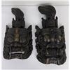 Image 2 : Pair of Indonesian Balinese Demon Masks
