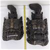 Image 8 : Pair of Indonesian Balinese Demon Masks