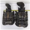 Image 9 : Pair of Indonesian Balinese Demon Masks