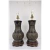 Pair of Bronze Chinese Lamps