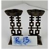 Image 5 : Pair of Chinese Brass Candlesticks