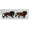 Image 4 : Pair of Carved Wood Lions