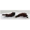 Image 6 : Pair of Carved Wood Lions