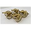 Image 2 : Group of Miniature Brass Desk Cannons