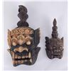 Image 1 : Pair of Indonesian Balinese Demon Masks
