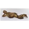 Antique Myanmar Burma Bronze Laying Buddha Figure