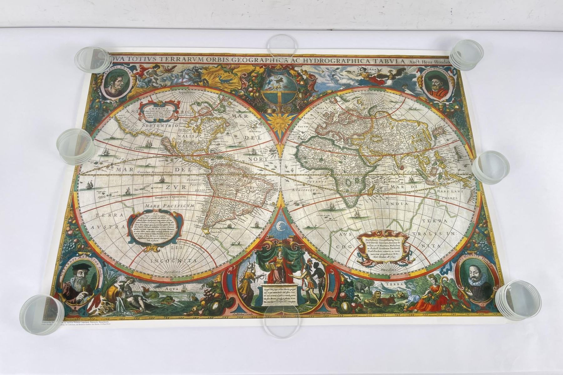 Antigo Map Mapa Mundi Antigo 1730 Map of the World