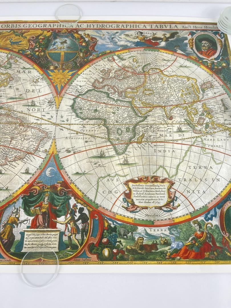 Antigo Map Mapa Mundi Antigo 1730 Map of the World
