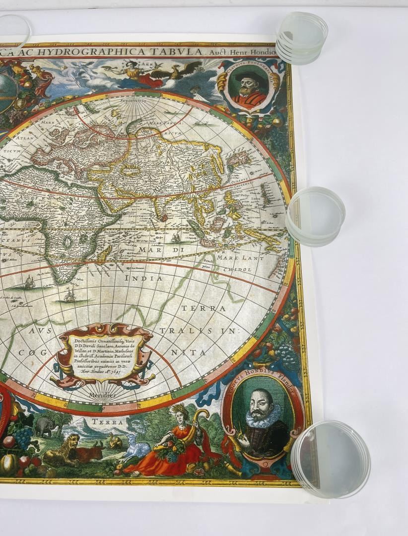 Antigo Map Mapa Mundi Antigo 1730 Map of the World