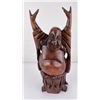 Carved Wood Happy Buddha