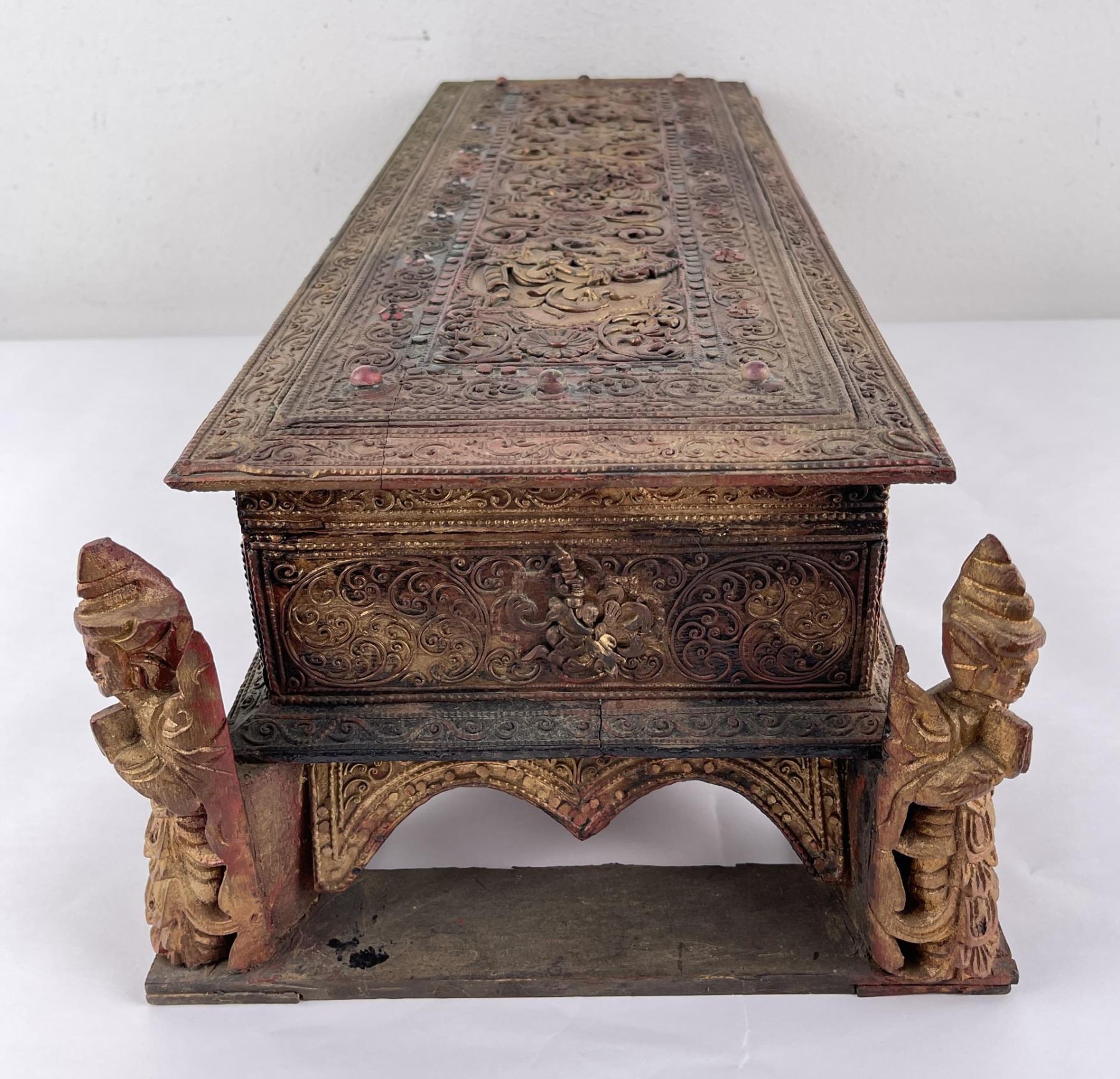 Antique Myanmar Burma Manuscript Box