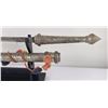 Image 2 : Engraved Silver Inlaid Myanmar Burma Sword