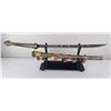 Image 5 : Engraved Silver Inlaid Myanmar Burma Sword