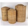 Image 1 : Group of Vintage Wicker Hampers