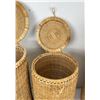 Image 9 : Group of Vintage Wicker Hampers
