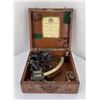 Antique Surveying Sextant in Case