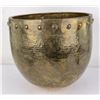 Image 2 : Brass Chinese Hammered Drum Form Pot