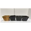 Image 1 : Group of Mid Century Wood Planters