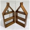Image 1 : Pair of Mid Century Hanging Teak Shelves