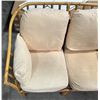Image 2 : Mid Century Rattan Bamboo Wicker Loveseat