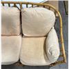 Image 3 : Mid Century Rattan Bamboo Wicker Loveseat