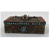 Image 2 : Tibetan Turquoise Lapis and Coral Trinket Box